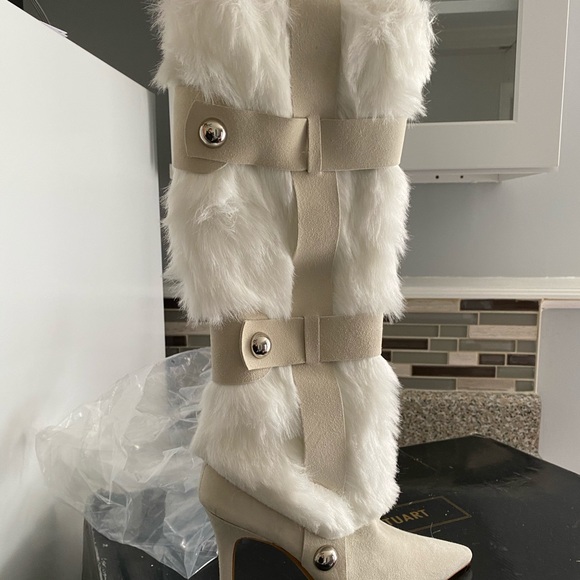 Fur Collin Stuart Boots Women Fashion - Picture 3 of 6